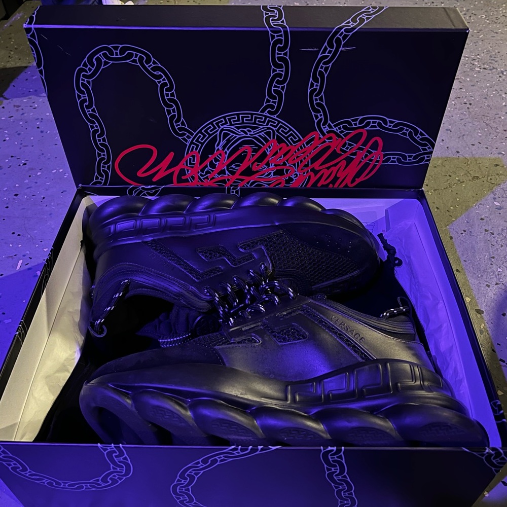All Black Versace Chain Reactions (Excellent Conditio… Gem